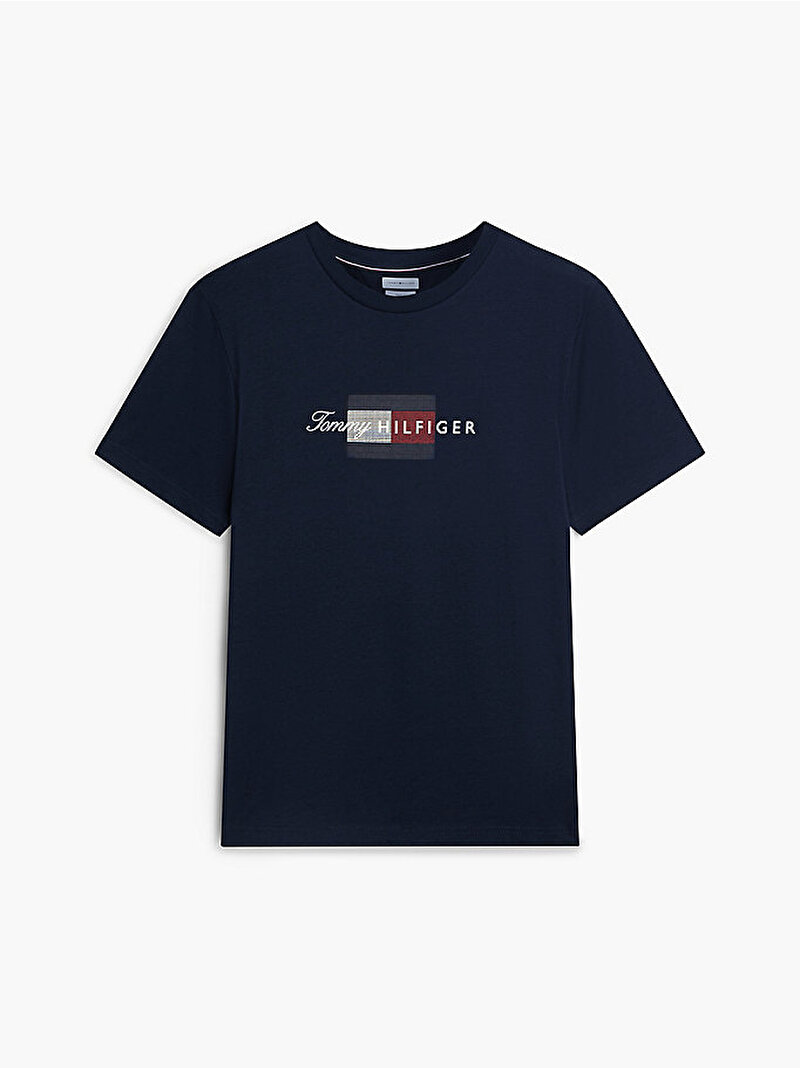 Erkek Flag Regular T-shirt Lacivert MW0MW43226DW5
