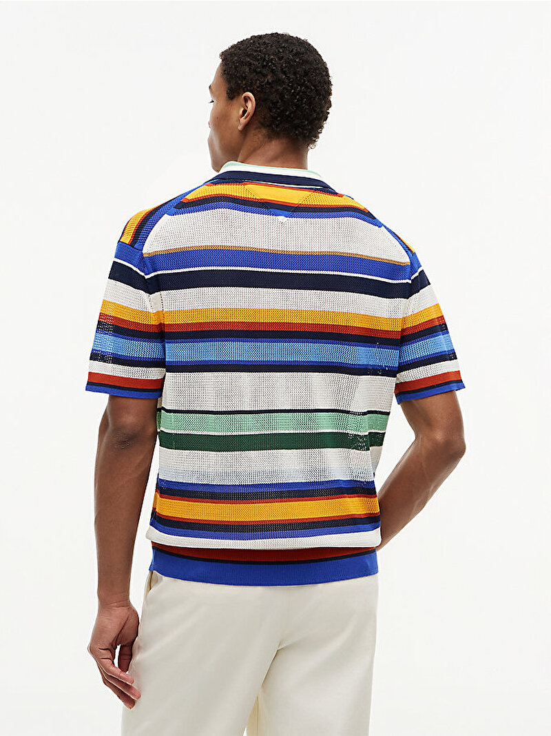 Erkek Multi Stripe Kazak Çok renkli MW0MW43250C7F