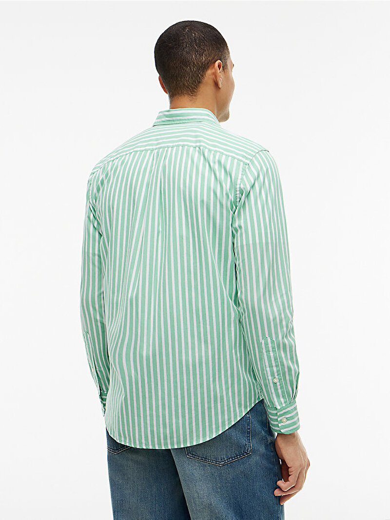 Erkek Flex Poplin Seasonal Gömlek Yeşil MW0MW433150CD