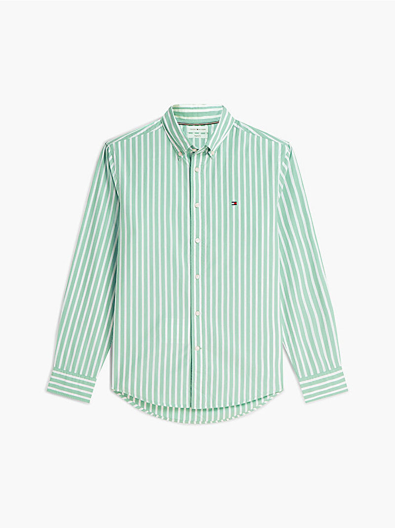 Erkek Flex Poplin Seasonal Gömlek Yeşil MW0MW433150CD