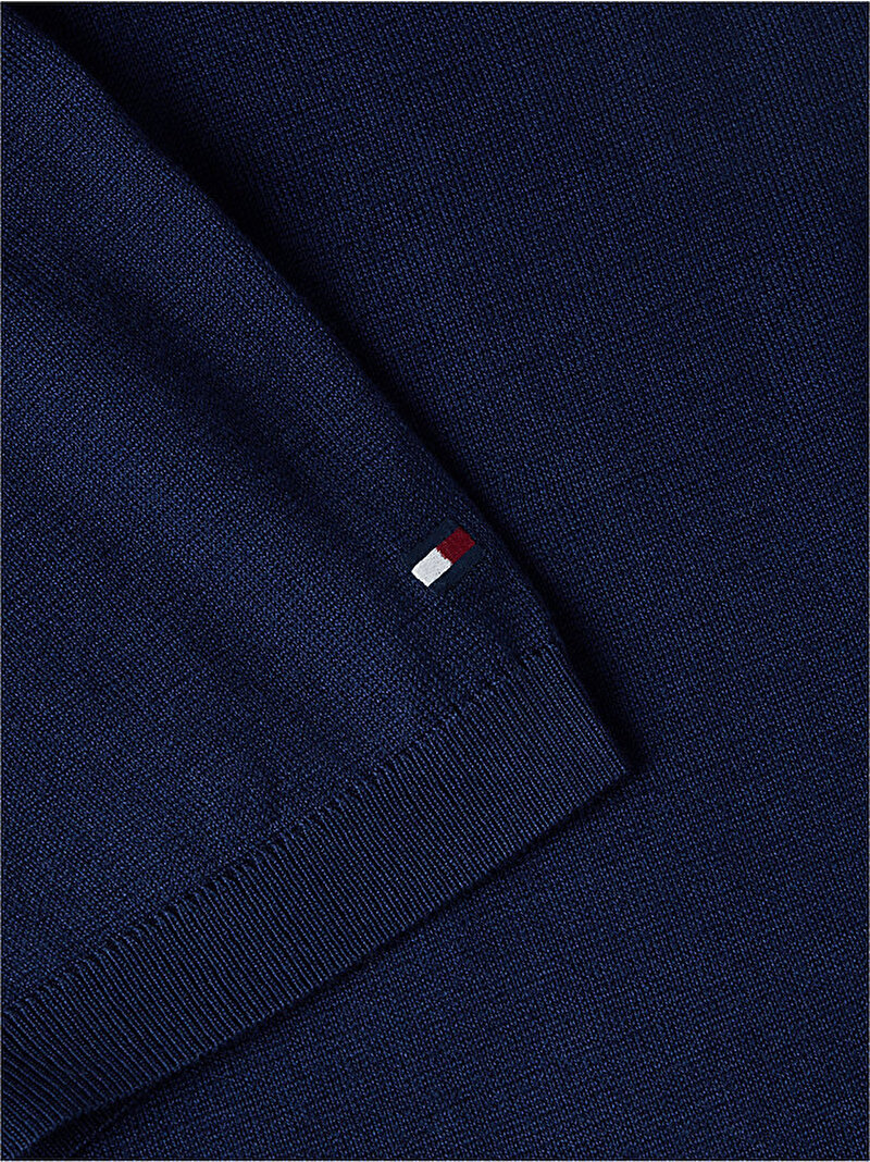 Erkek Knitted Polo Kazak Lacivert MW0MW43501DCC