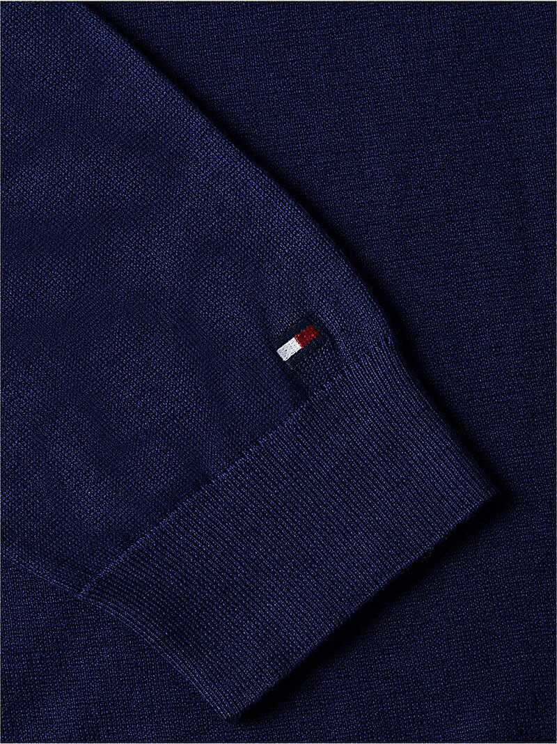 Erkek Mercerized Cotton Kazak Lacivert MW0MW43506DCC