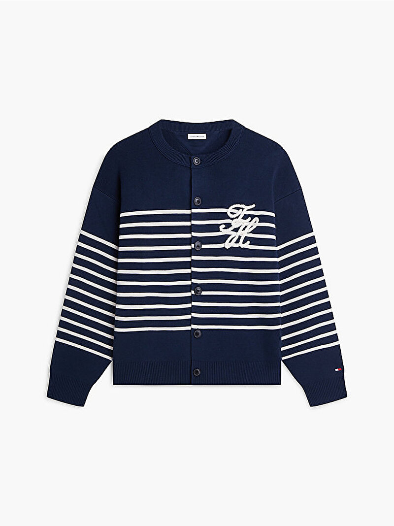 Erkek T1 Crewneck Breton Kazak Lacivert MW0MW435320A5