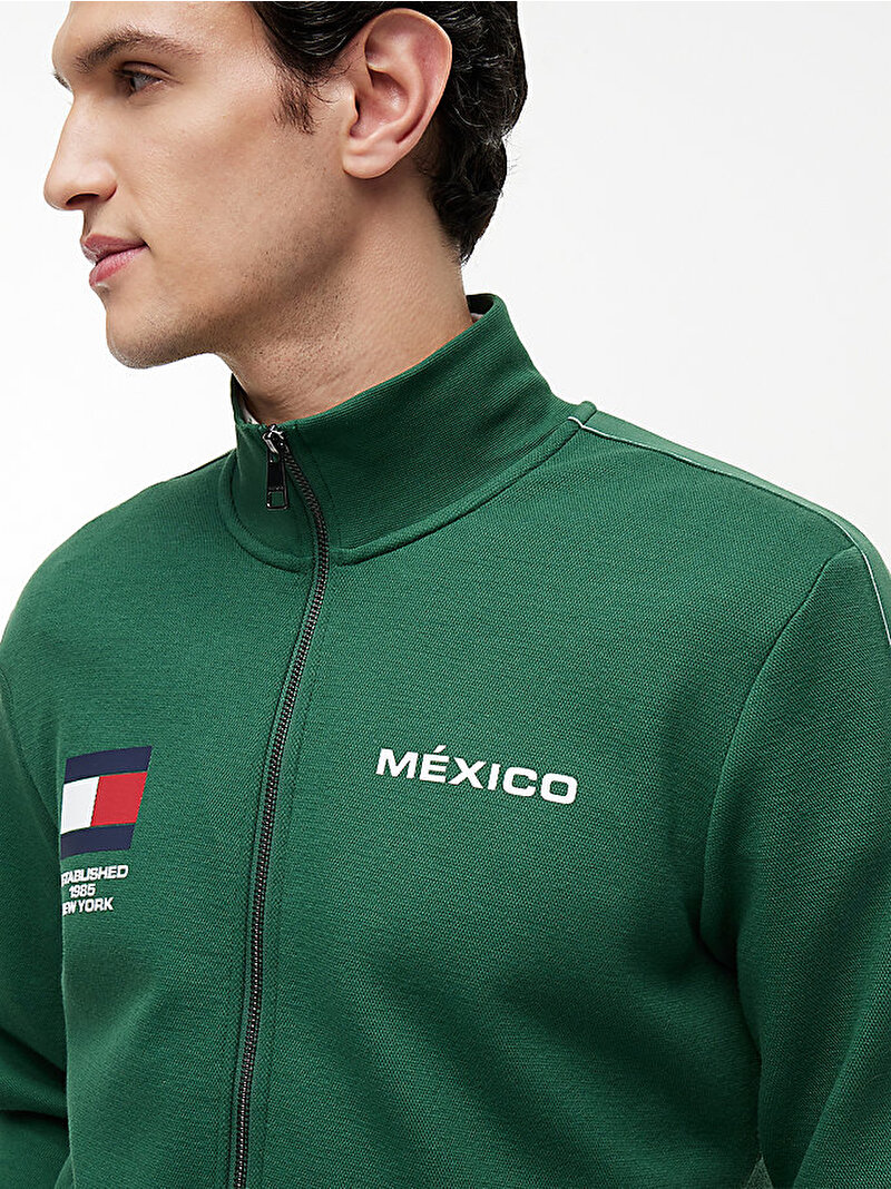 Erkek Countries Track Sweatshirt Yeşil MW0MW43902L2N