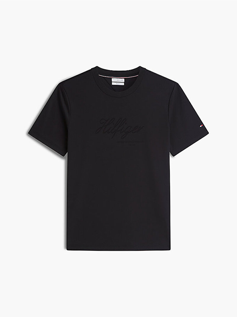 Erkek Nautical Rope Interlock T-shirt Siyah MW0MW44257BDS