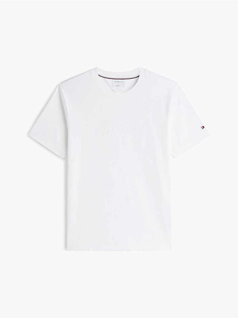 Erkek Nautical Rope Interlock T-shirt Beyaz MW0MW44257YBR