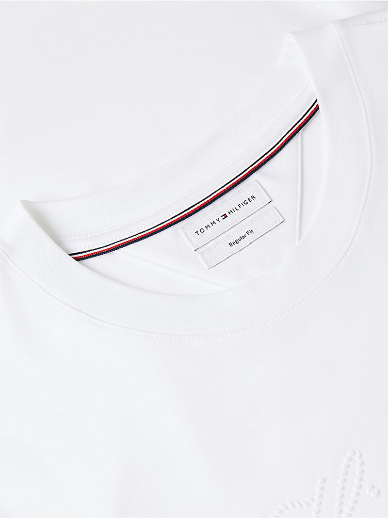 Erkek Nautical Rope Interlock T-shirt Beyaz MW0MW44257YBR