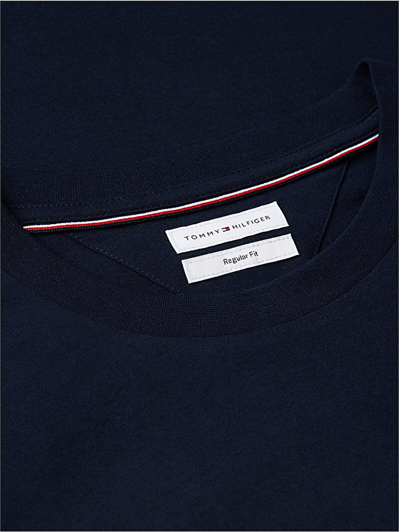 Erkek Brand Love Left Chest T-shirt Lacivert MW0MW44361DW5