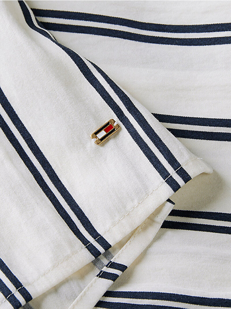 Kadın Nautical Stripe Gömlek Lacivert WW0WW499090AB