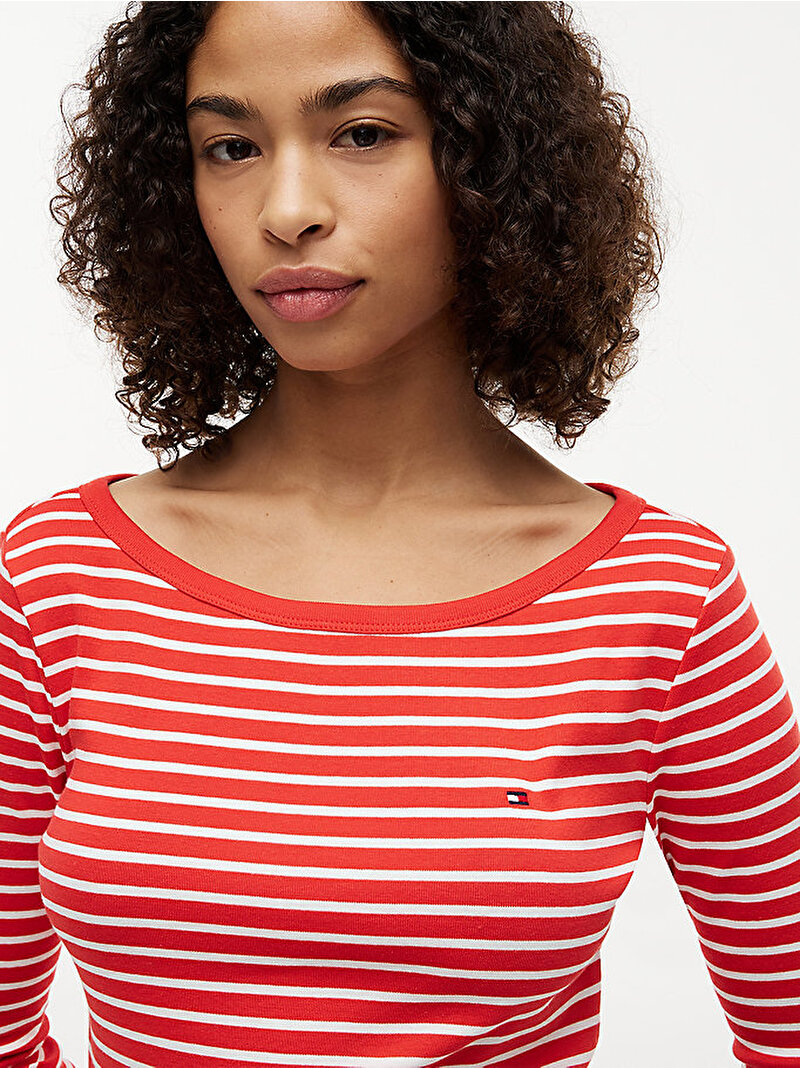 Kadın Cody Boatneck T-shirt Kırmızı WW0WW499280E3