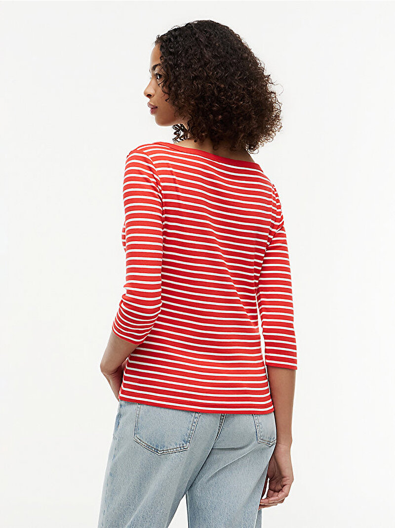 Kadın Cody Boatneck T-shirt Kırmızı WW0WW499280E3
