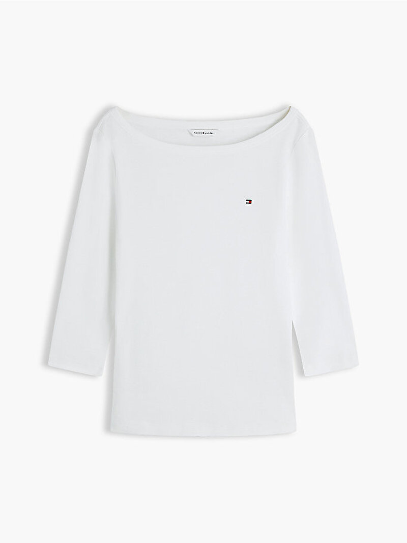 Kadın Cody Boatneck T-shirt Ekru WW0WW49928YBL