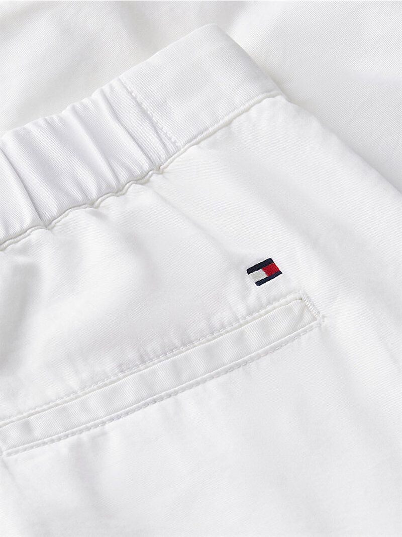 Kadın Cotton Chino Flare Şort Ekru WW0WW50087YBL