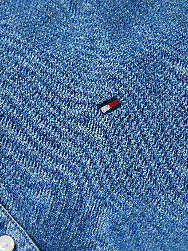 Kadın Light Denim Gömlek Mavi WW0WW505280YE