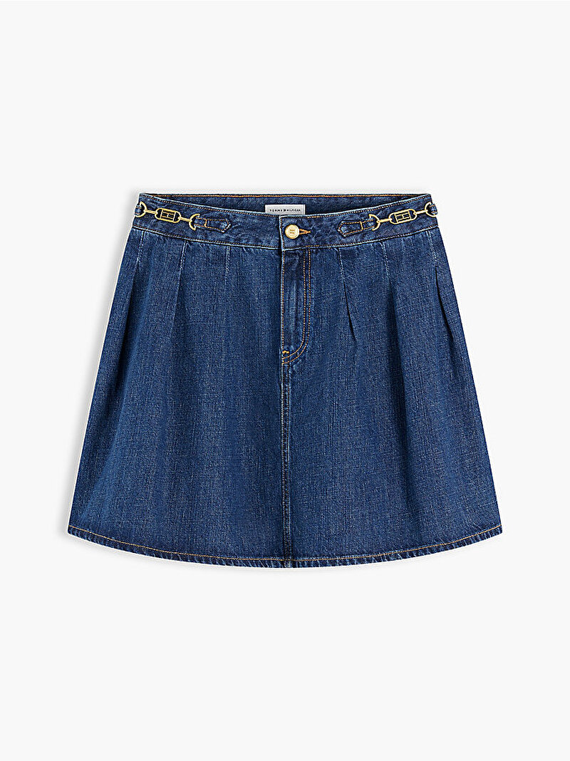 Kadın Pleated Etek Mavi WW0WW509651A9
