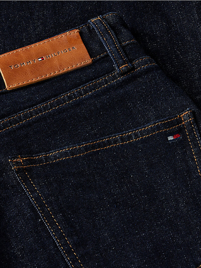 Kadın Tapered Rinse Jean Pantolon Lacivert WW0WW509661AP