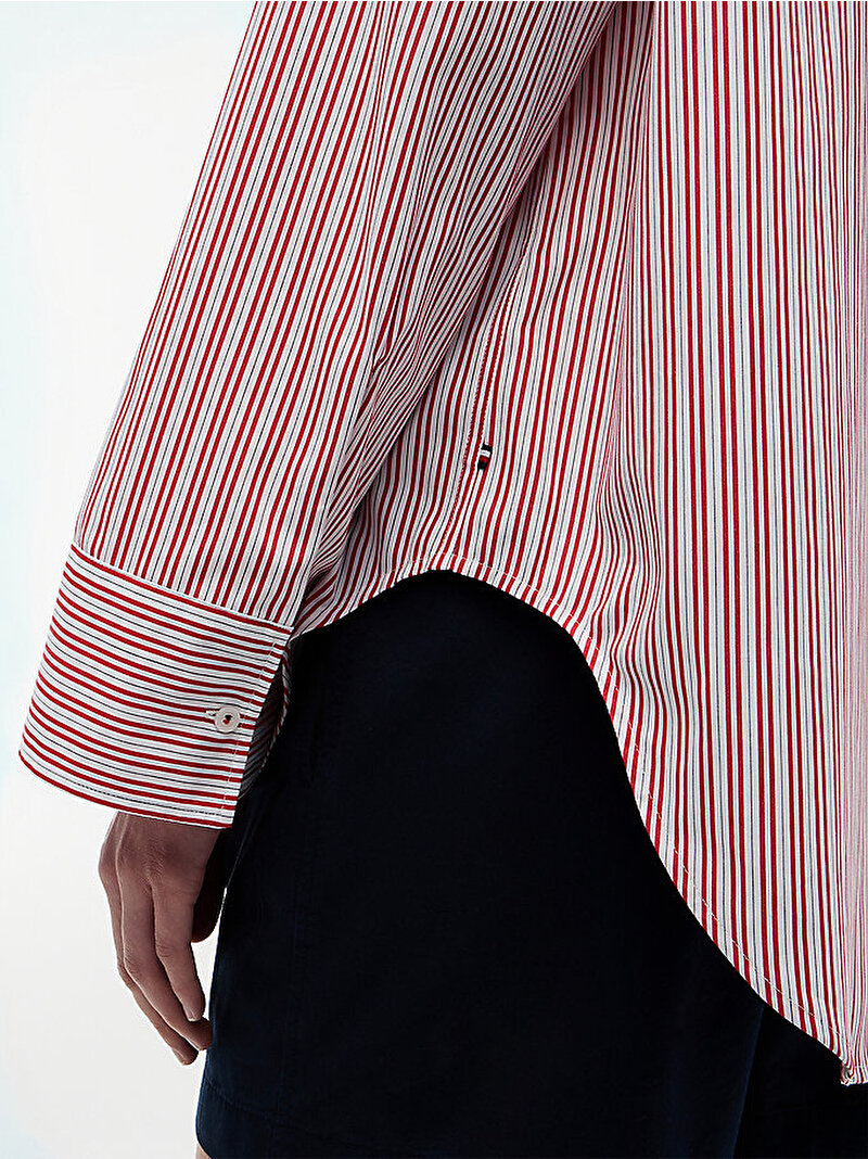 Kadın Modern Regular Poplin Gömlek Kırmızı WW0WW511290FC