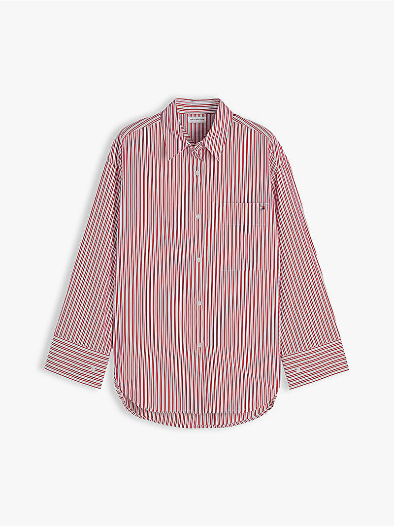 Kadın Modern Regular Poplin Gömlek Kırmızı WW0WW511290FC