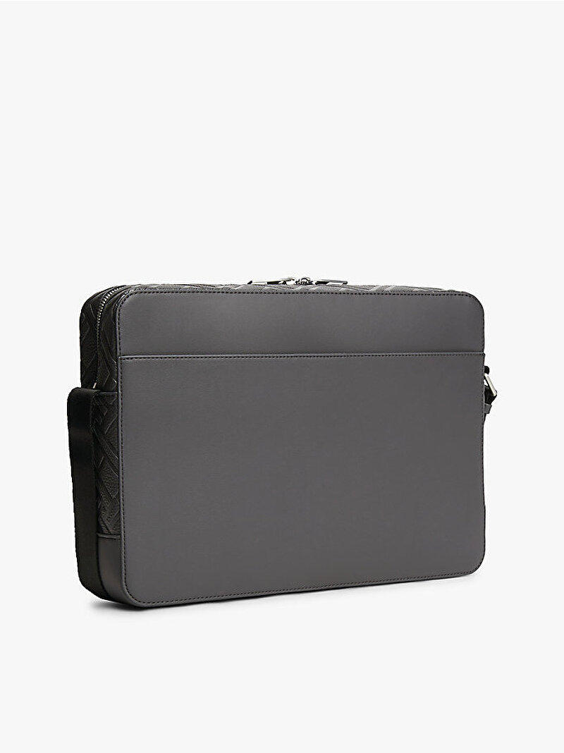 Erkek TH Flag Laptop Çantası Gri AM0AM14428PSM