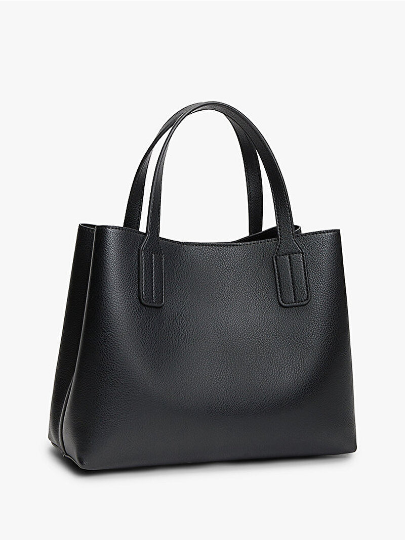 Kadın TH Icon Mini Satchel Çanta Siyah AW0AW18722BDS
