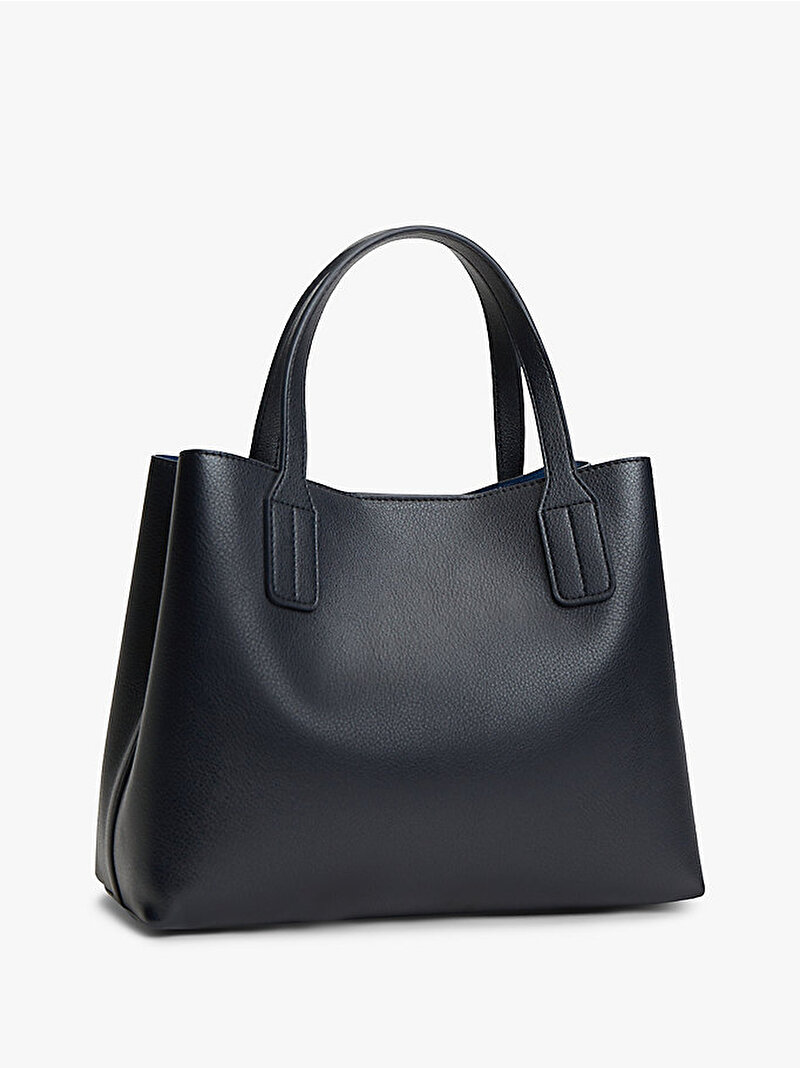 Kadın TH Icon Mini Satchel Çanta Lacivert AW0AW18722DW6