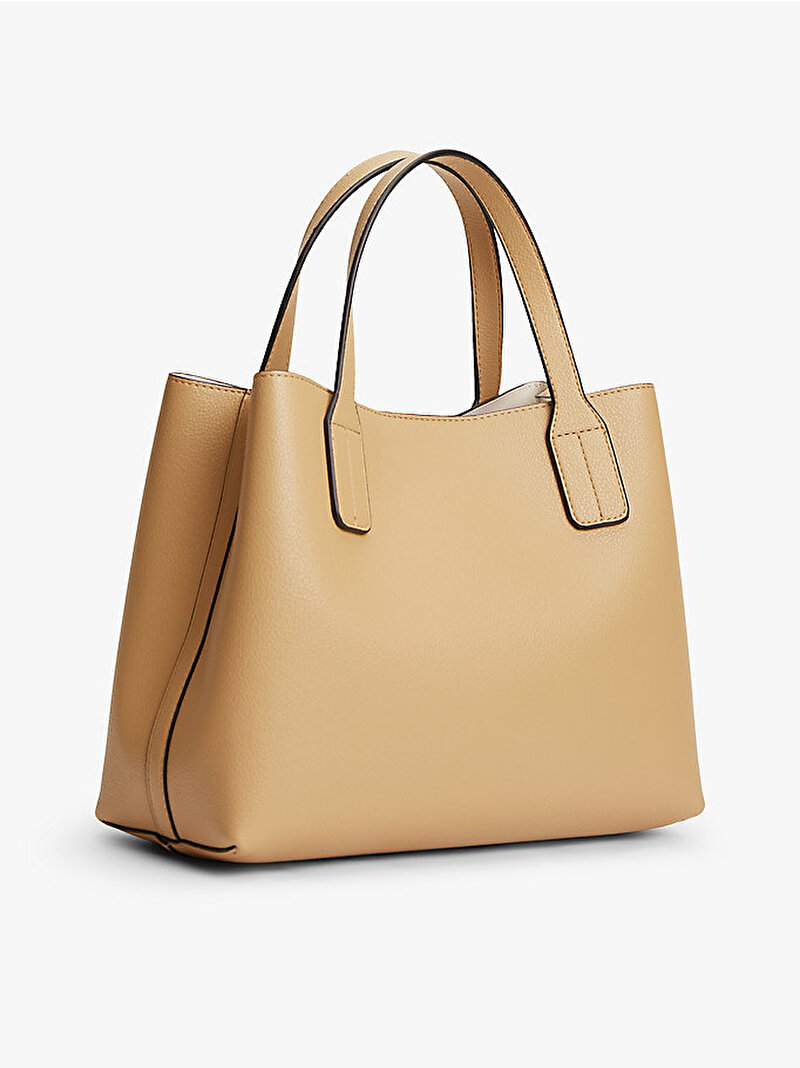 Kadın TH Icon Mini Satchel Çanta Bej AW0AW18722RBL