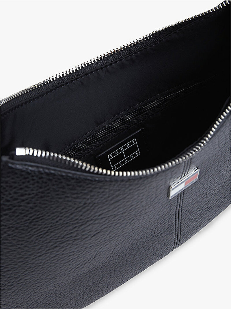 Kadın TJW Slouchy City Omuz Çantası Siyah AW0AW18777BDS