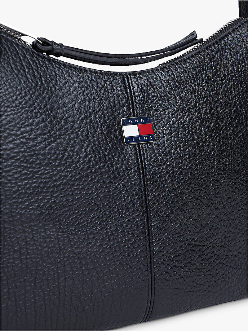 Kadın TJW Slouchy City Omuz Çantası Siyah AW0AW18777BDS