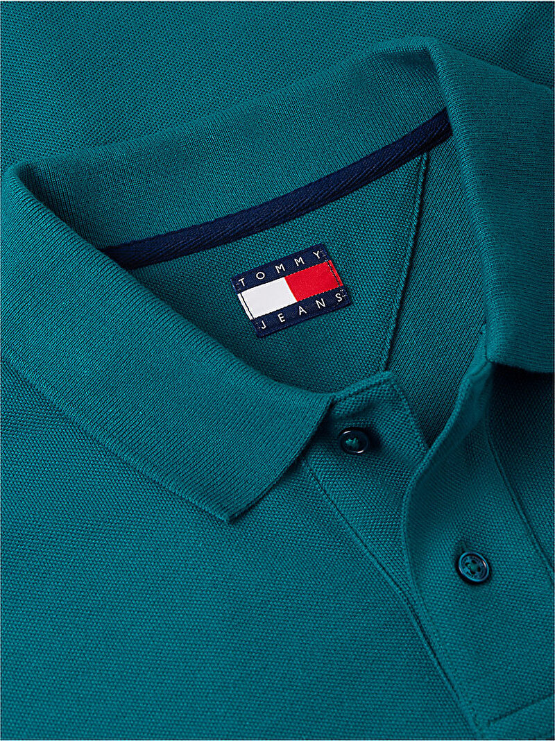 Erkek TJM Regular Essential Polo T-shirt Yeşil DM0DM22711L8J