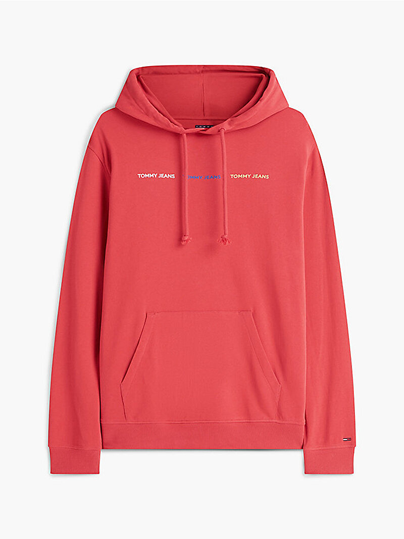 Erkek TJM Regular Repeat Sweatshirt Kırmızı DM0DM23125XK5