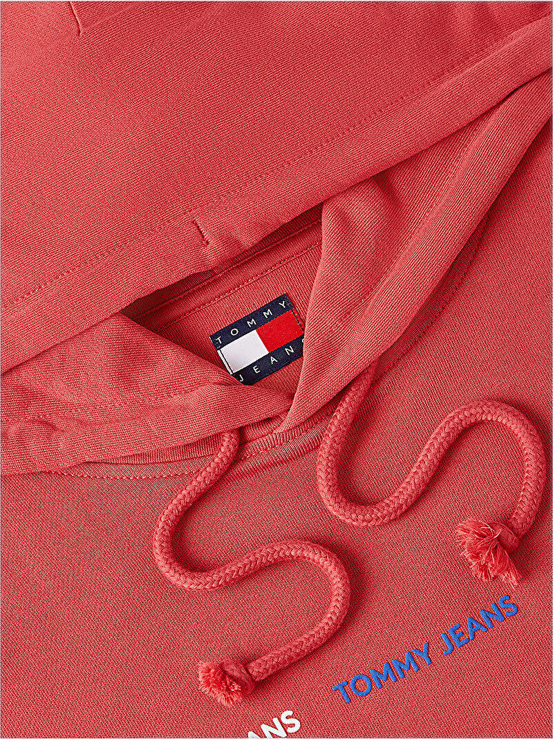 Erkek TJM Regular Repeat Sweatshirt Kırmızı DM0DM23125XK5