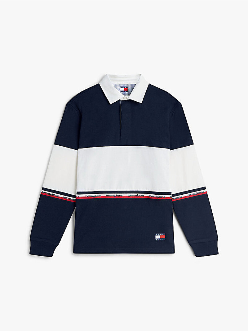 Erkek TJM Relax Rugby Polo T-shirt Lacivert DM0DM23161C1G