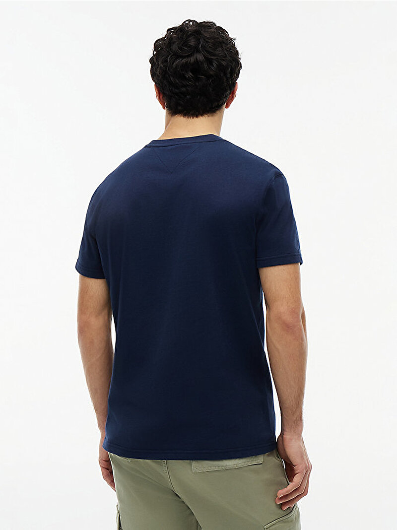 Erkek TJM Regular Crest Club T-shirt Lacivert DM0DM23175C1G