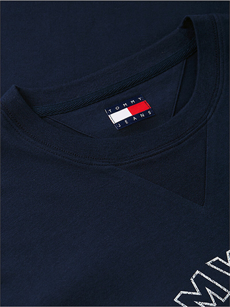 Erkek TJM Regular Crest Club T-shirt Lacivert DM0DM23175C1G