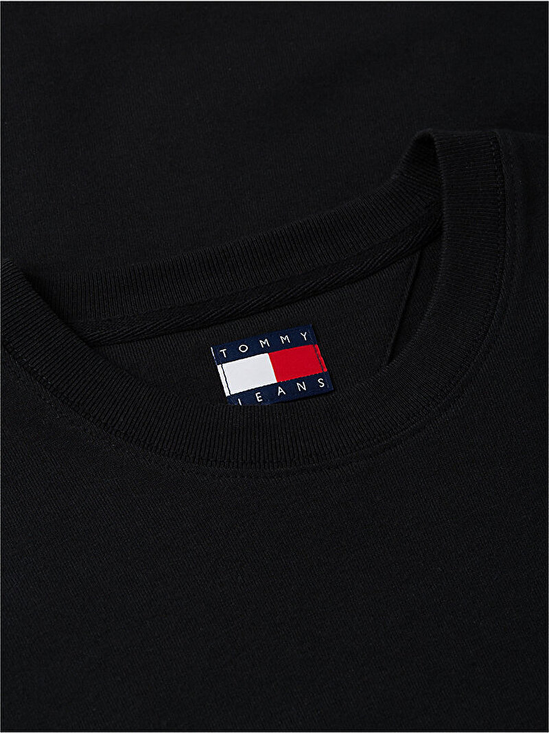 Erkek TJM Relax Sailboat T-shirt Siyah DM0DM23184BDS