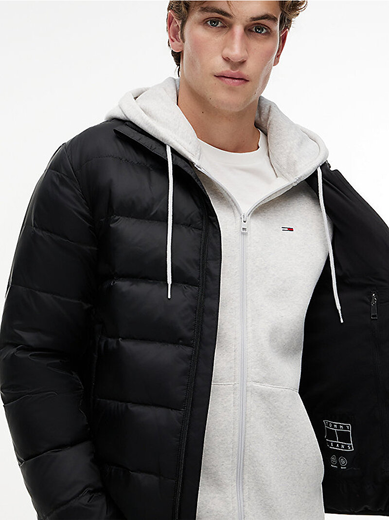 Erkek TJM Light Down Packable Puffer Mont Siyah DM0DM23231BDS