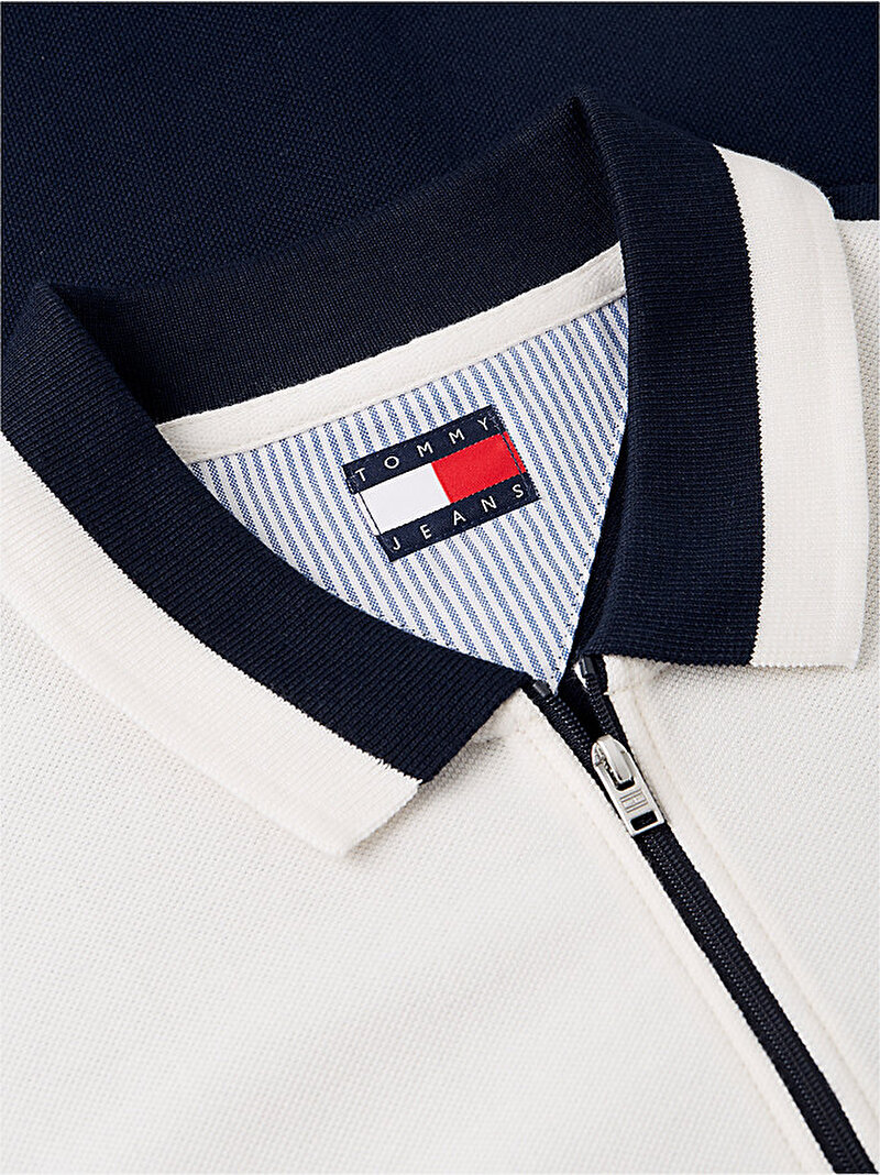 Erkek TJM Relax Tape Zip Polo T-shirt Çok renkli DM0DM23242YBH