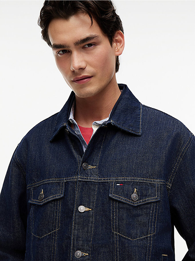 Erkek Jaimie Relaxed Denim Ceket Lacivert DM0DM233281BK