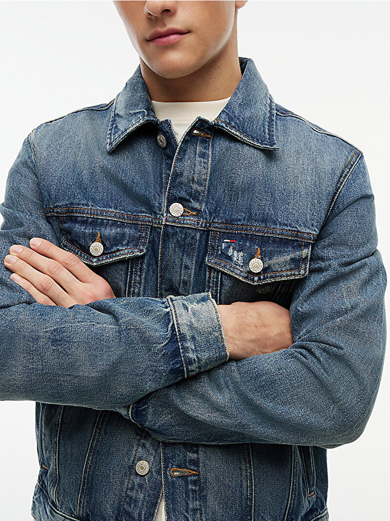 Erkek Ryan Regular Denim Ceket Lacivert DM0DM233691BK