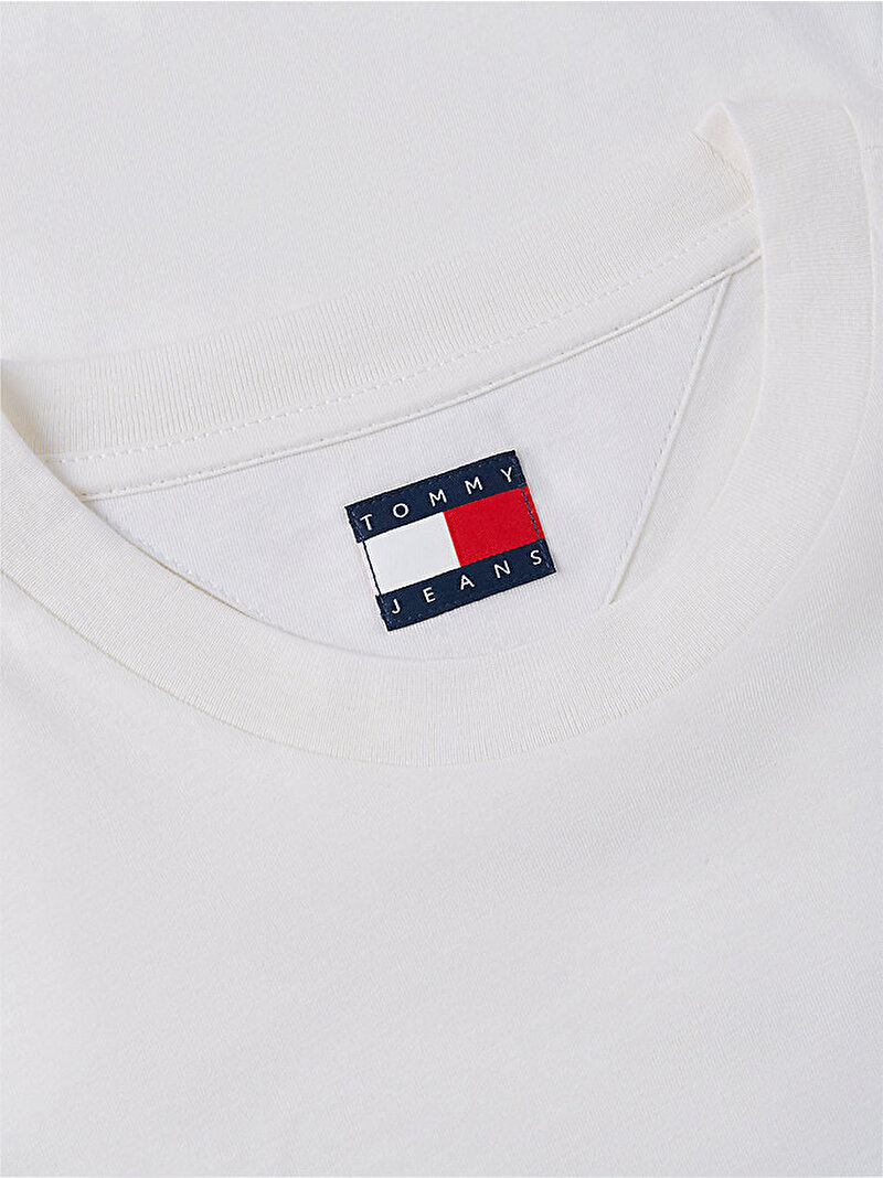 Erkek TJM Slim Graphic T-shirt Beyaz DM0DM23376YBH