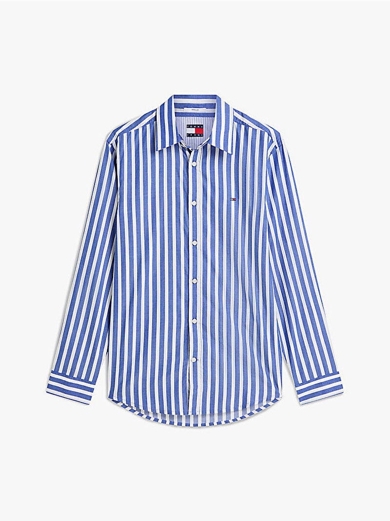 Erkek TJM Regular Poplin Patte Gömlek Lacivert DM0DM23414C63