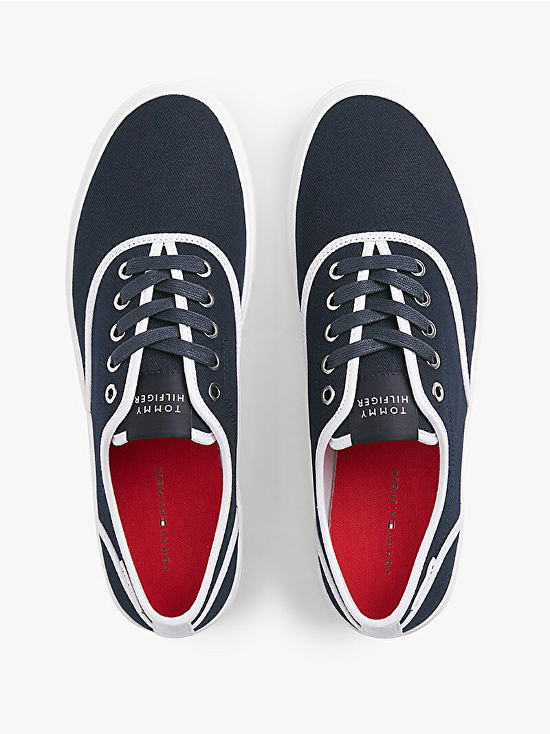 Erkek TH Vulcanic Cup Long Sneaker Lacivert FM0FM05874DW5