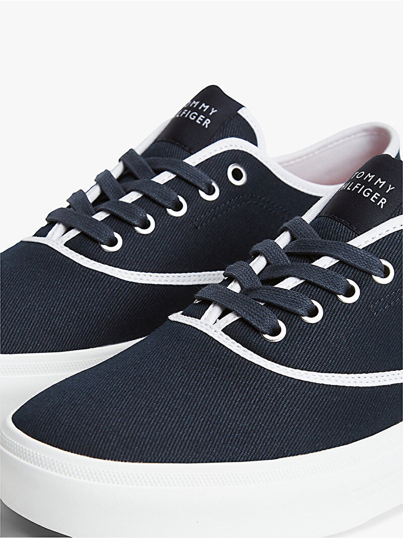 Erkek TH Vulcanic Cup Long Sneaker Lacivert FM0FM05874DW5