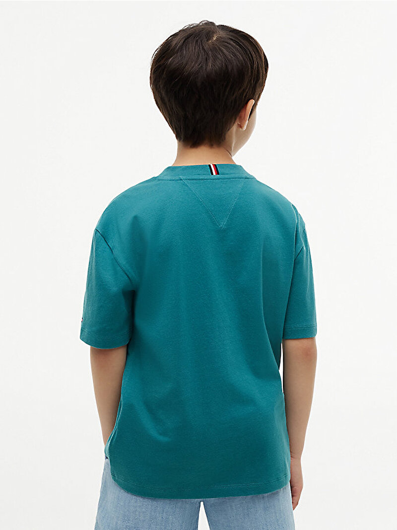 Erkek Çocuk Heritage Printed T-shirt Yeşil KB0KB10340CT3