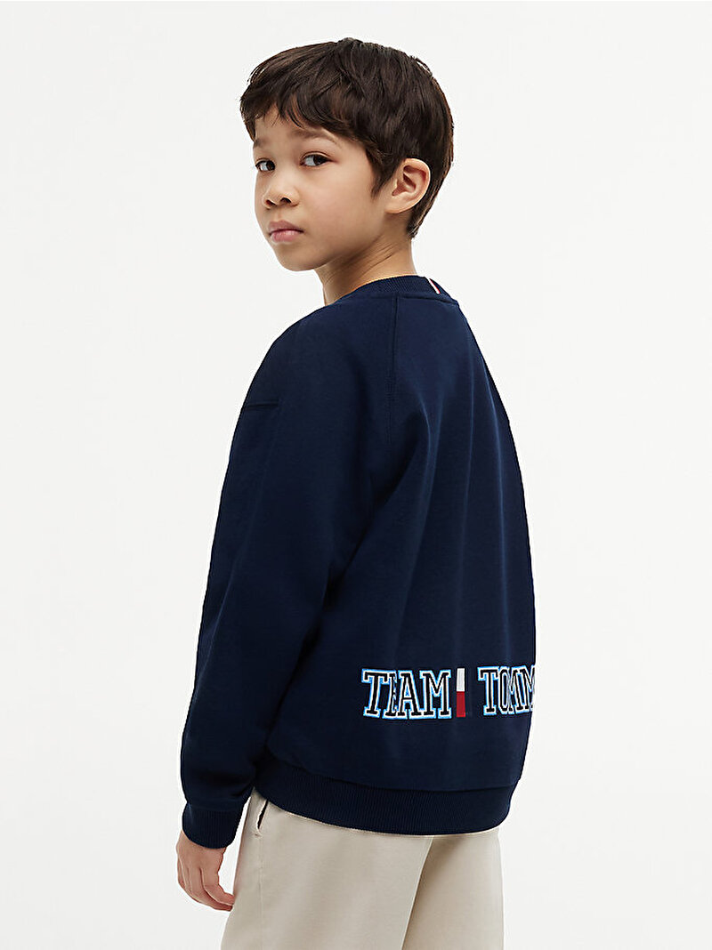 Erkek Çocuk Team Tommy Sweatshirt Lacivert KB0KB10509C1G