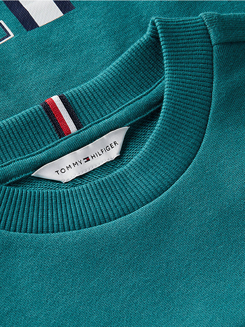 Erkek Çocuk Team Tommy Sweatshirt Yeşil KB0KB10509CT3