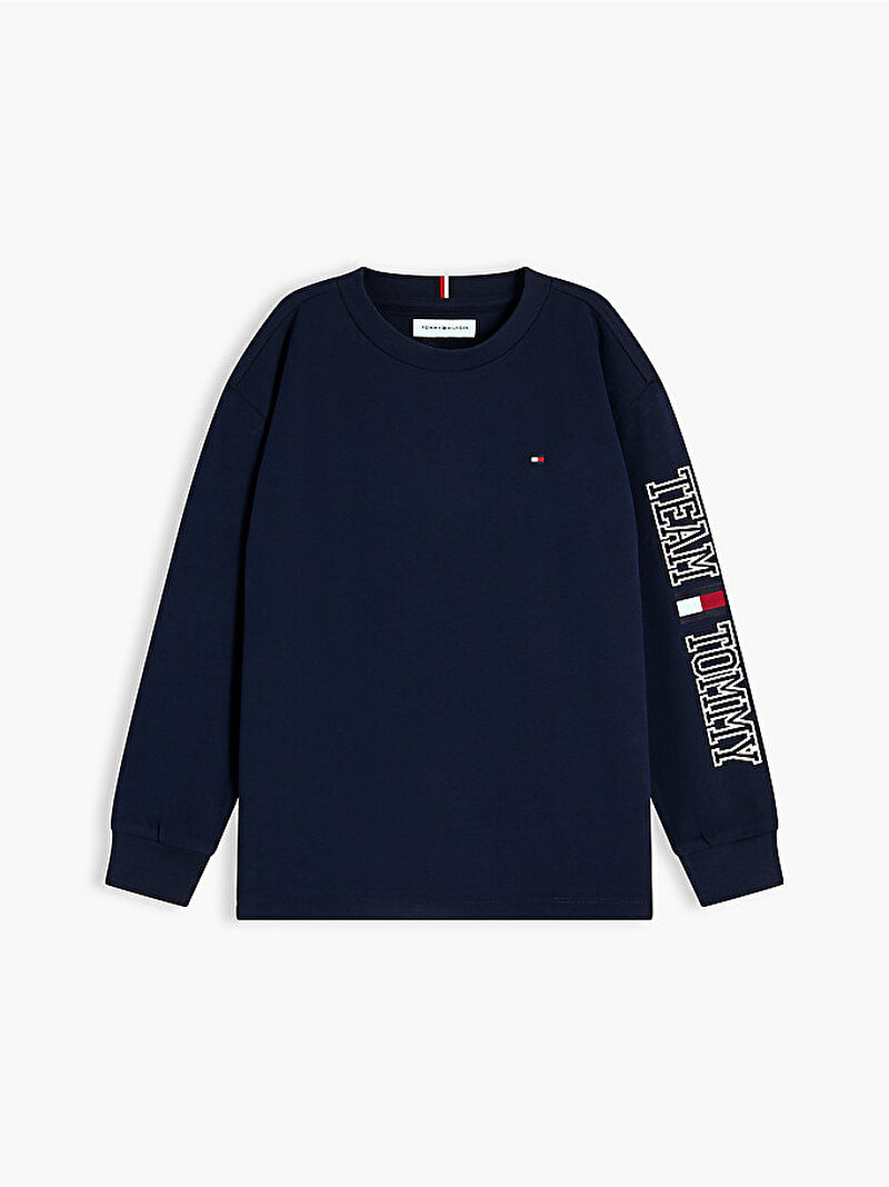 Erkek Çocuk Team Tommy Graphic T-shirt Lacivert KB0KB10512C1G