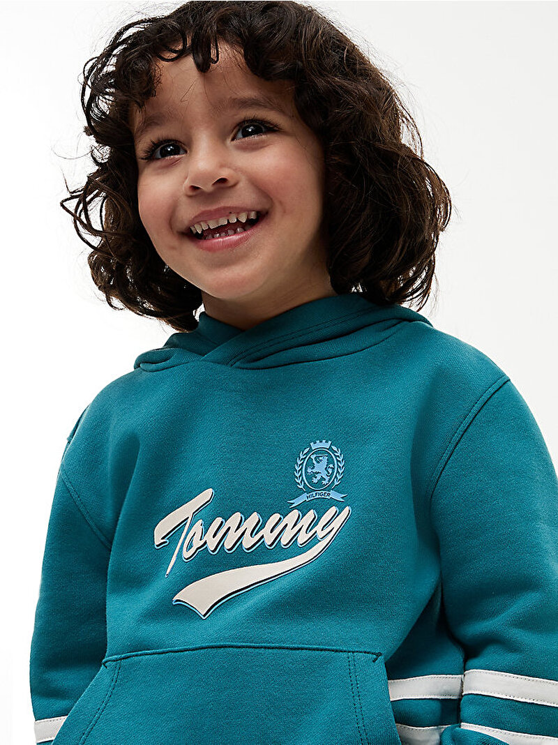 Erkek Çocuk Tommy Crest Sweatshirt Yeşil KB0KB10556CT3