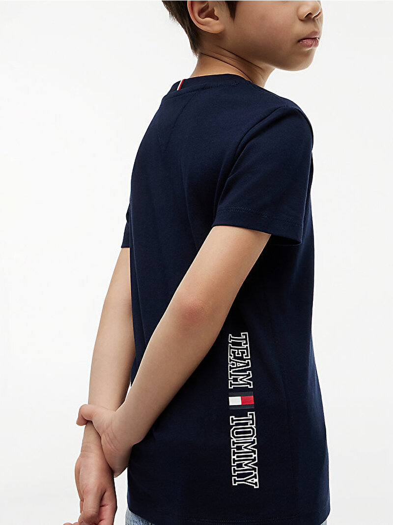Erkek Çocuk Team Tommy Graphic T-shirt Lacivert KB0KB10591C1G