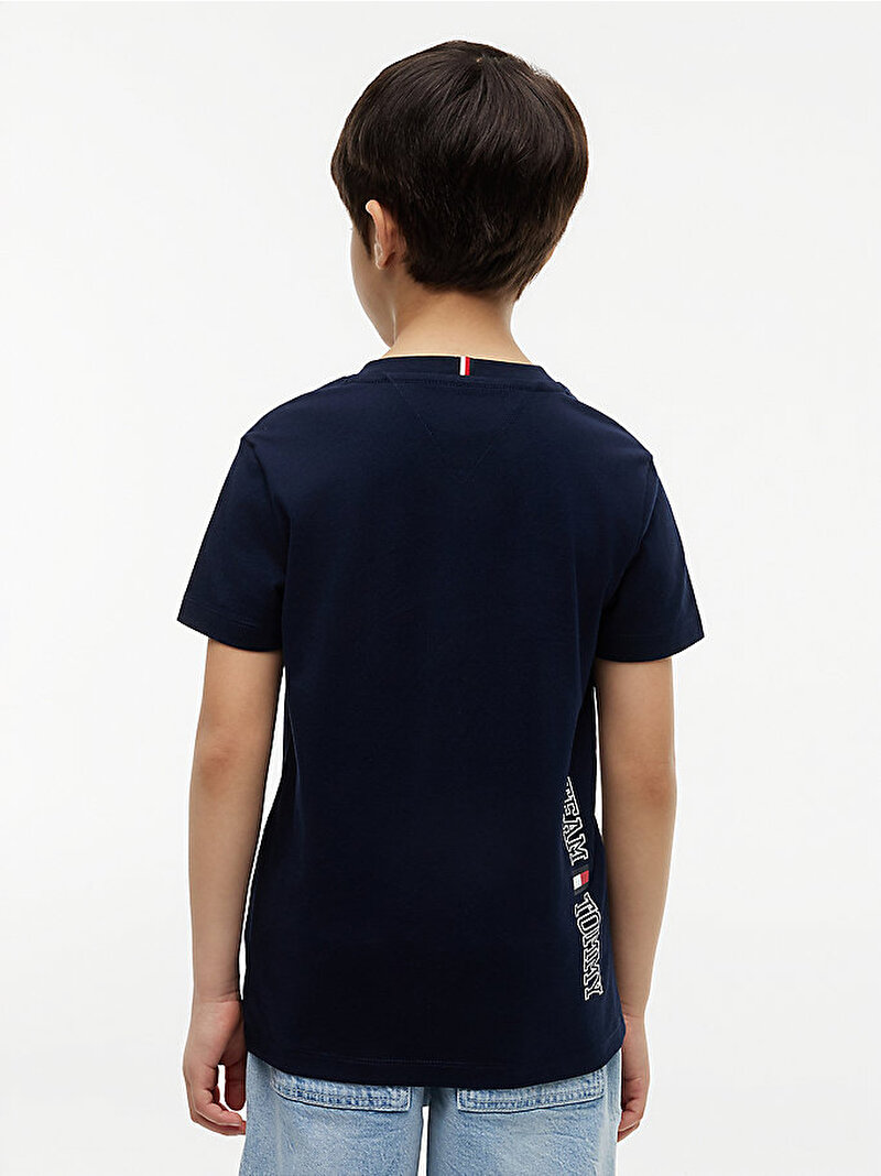 Erkek Çocuk Team Tommy Graphic T-shirt Lacivert KB0KB10591C1G